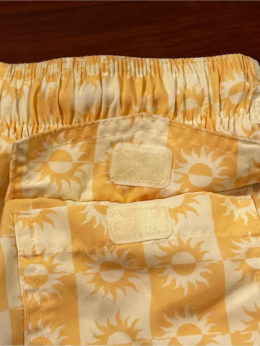 Boys Art Class Swim Trunks Size M (8) - Yellow Checkerboard Sun Print